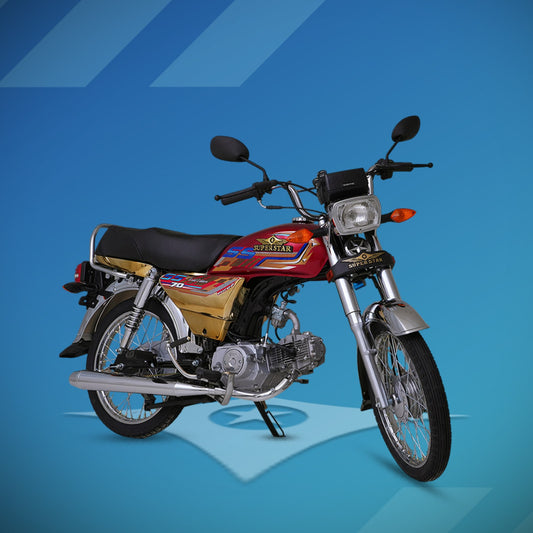 Super Star 70cc | 4 Gears | Golden Chrome– 2026 Model