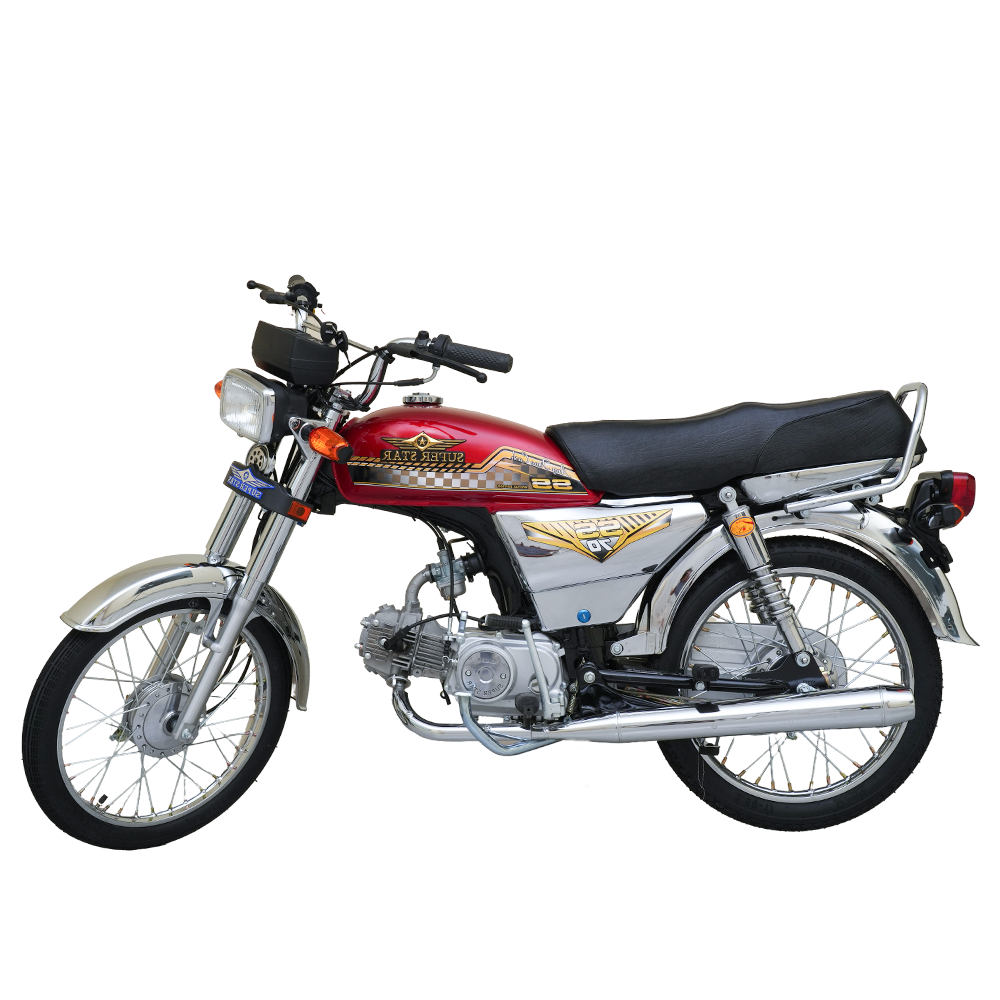 Super Star 70cc | 4 Gears | Silver Chrome– 2025 Model