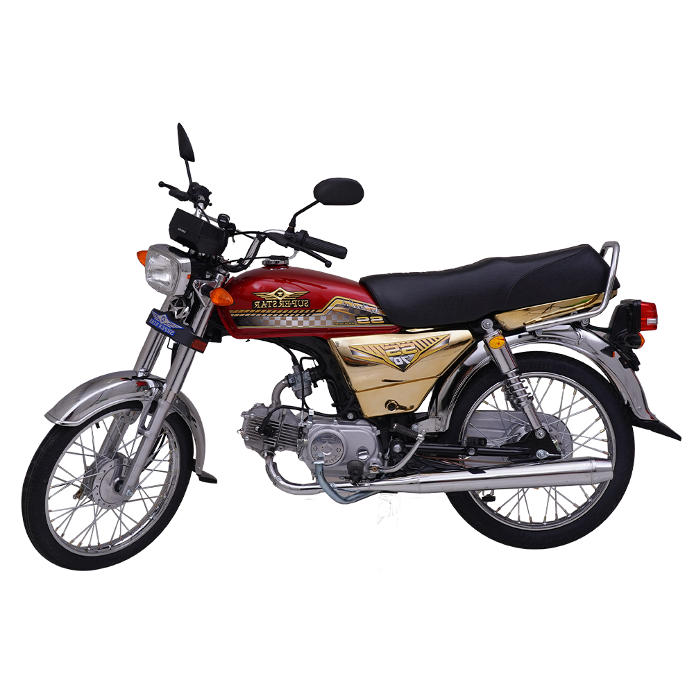 Super Star 70cc | 4 Gears | Golden Chrome– 2025 Model