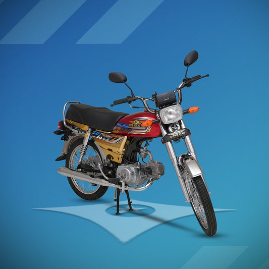 Super Star 70cc | 4 Gears | Golden Chrome– 2025 Model