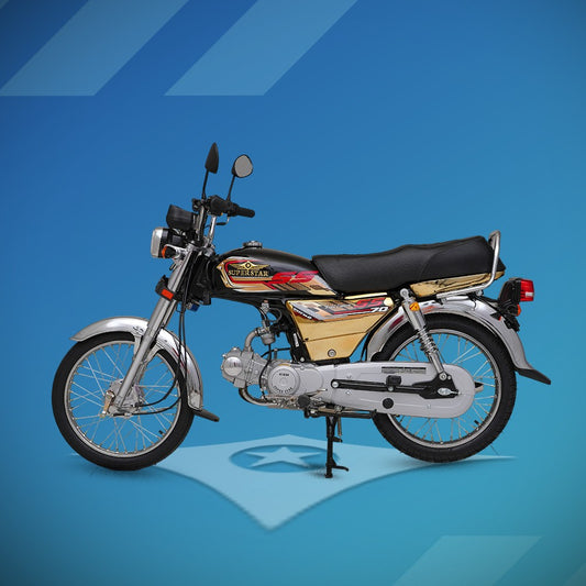 Super Star 70cc | 4 Gears | Golden Chrome– 2026 Model