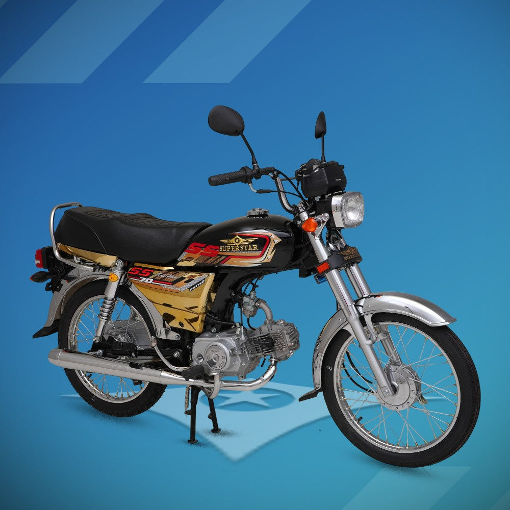 Super Star 70cc | 4 Gears | Golden Chrome– 2026 Model