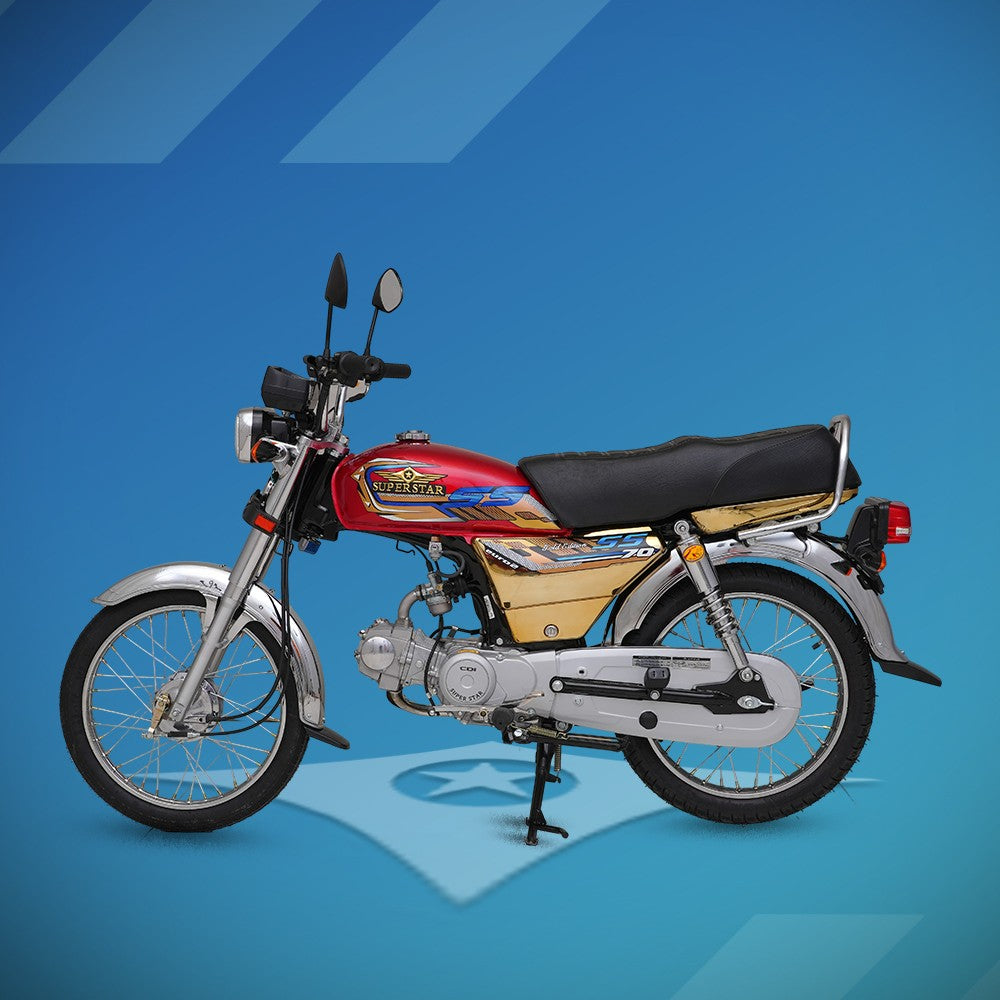 Super Star 70cc | 4 Gears | Golden Chrome– 2026 Model