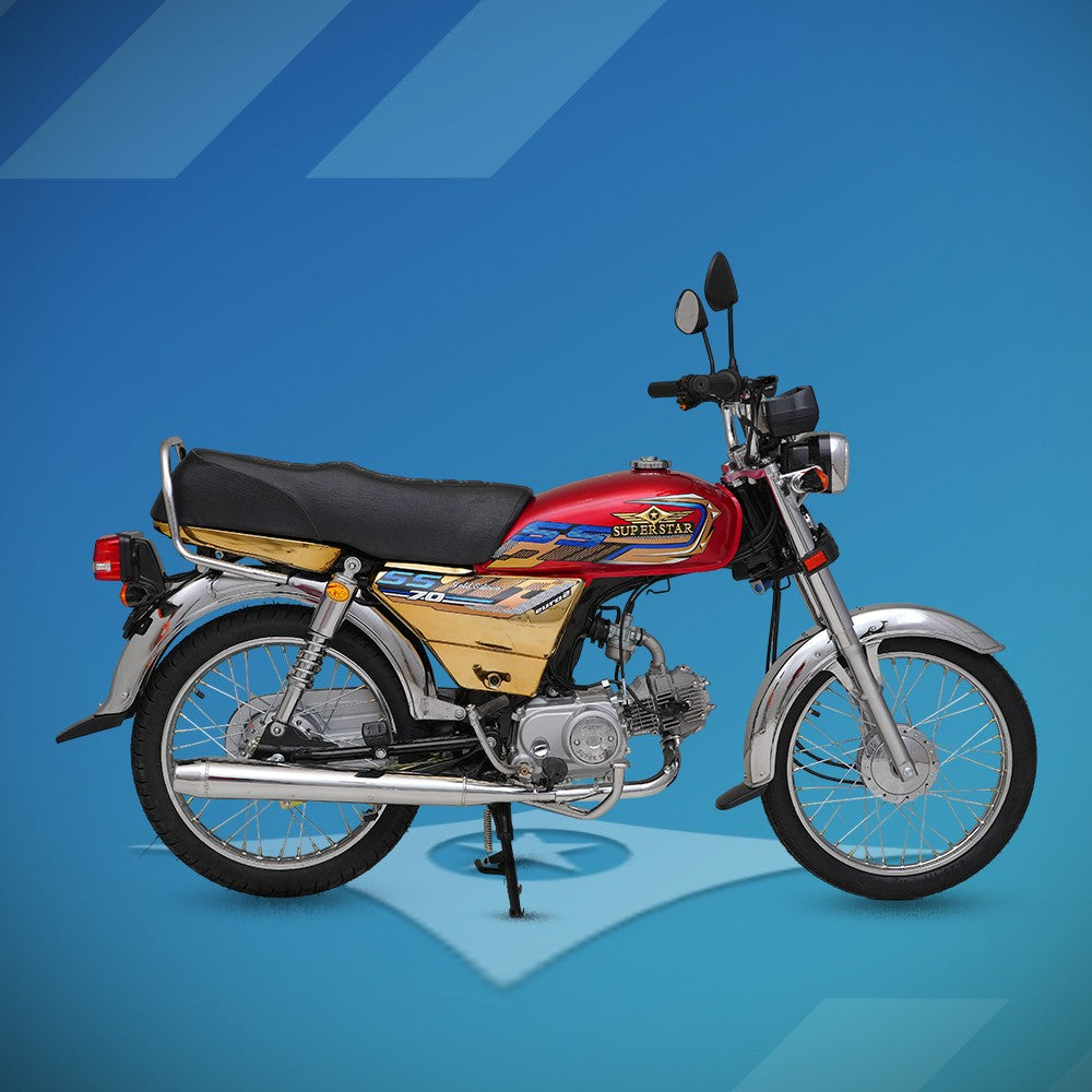 Super Star 70cc | 4 Gears | Golden Chrome– 2026 Model